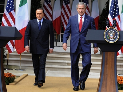 Berlusconi e Bush