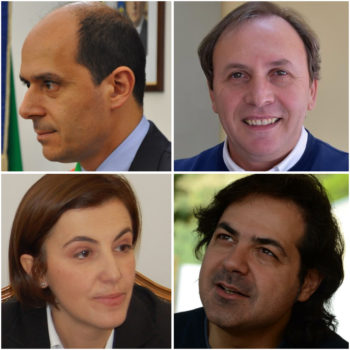 In senso orario: Mauro Mangano, Nino Naso, Anthony Distefano e Laura Bottino.