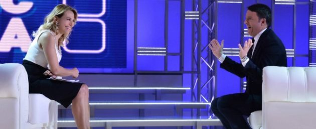 Barbara D'Urso intervista Matteo Renzi a Domenica Live