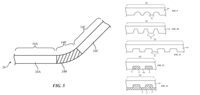 Brevetto per iPhone flessibile (credit: sito AppleInsider)
